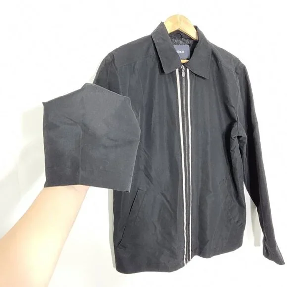 Mexx Original Men's Classic Black Zip Up Long Sleeve Casual Jacket Spring Medium - Picture 3 of 11